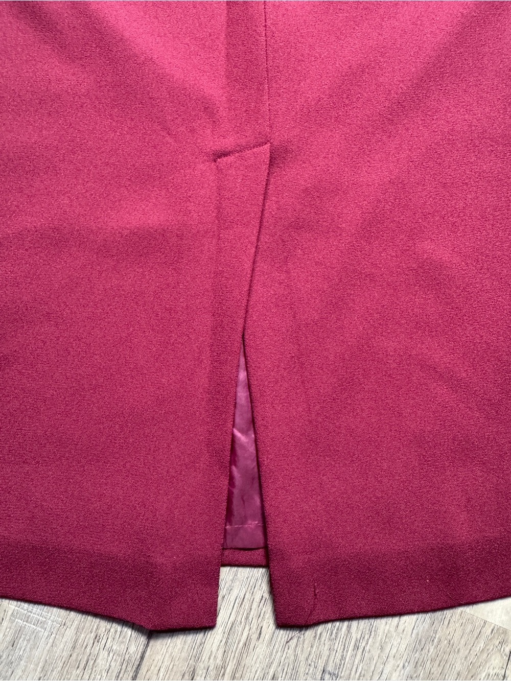 Vintage Karen Scott Burgundy Wine Maxi Skirt - Size 14 - Picture 10 of 13